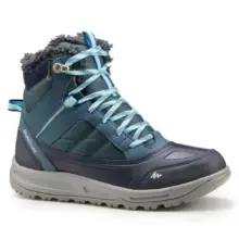 Soldes Decathlon CHAUSSURES DE RANDONNÉE NEIGE FEMME SH120 WARM MID BLEU QUECHUA 349Dhs au lieu de 399Dhs