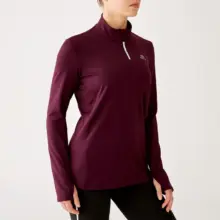 Soldes LC Waikiki Maroc MAILLOT MANCHES LONGUES JOGGING FEMME RUN WARM PRUNE 79Dhs au lieu de 99Dhs