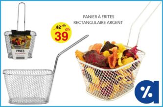 Promo Alpha55 Panier à frites en Argent 39Dhs au lieu de 42Dhs