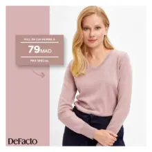 Prix Spéciale DeFacto Maroc Pull en Cachemire à 79Dhs