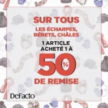 Soldes DeFacto Maroc 1 article Acheté 1 à -50% de remise