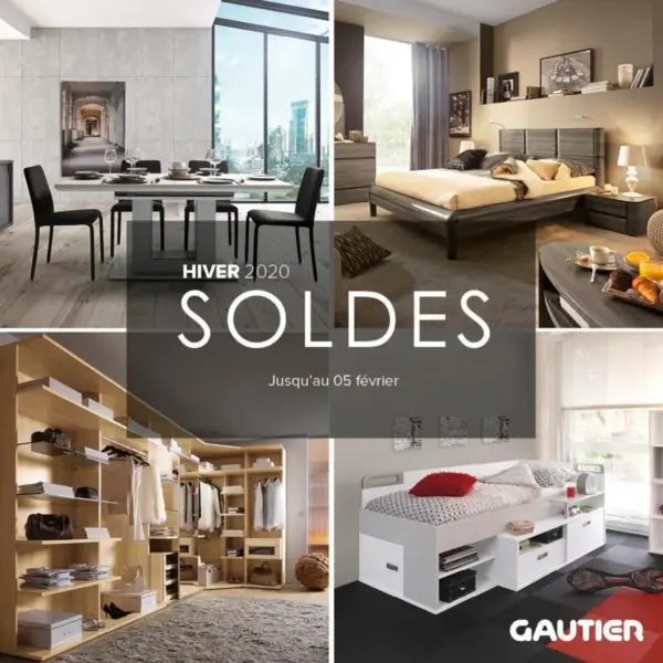 Soldes d'hiver chez Meubles Gautier Casablanca Jusqu'au 4 Février 2020