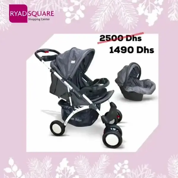 Promo Spéciale Mon Jouet Poussette Mon Bébé + MAXI COSI 1490Dhs au lieu de 2500Dhs