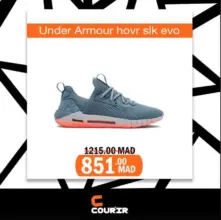 Soldes Courir Maroc UNDER ARMOUR Hovr slk evo 851Dhs au lieu de 1215Dhs