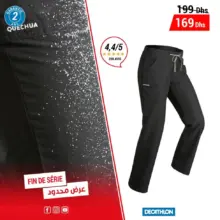 Soldes Decathlon PANTALON CHAUD DE RANDONNÉE QUECHUA 169Dhs au lieu de 199Dhs