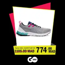 Promo GO Sport Maroc ASICS GEL-QUANTUM 90 à 774Dhs au lieu de 1105Dhs