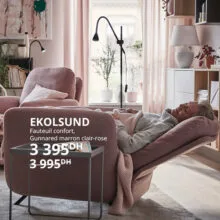 Promo Ikea Maroc Fauteuil confort EKOLSUND 3395Dhs au lieu de 3995Dhs