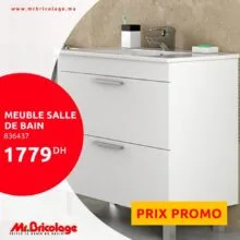 Prix Promotionnel Mr Bricolage Maroc Meuble Salle de bain 1779Dhs