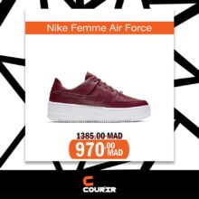 Solde Courir Maroc NIKE Femme Air Force 970Dhs au lieu de 1385Dhs