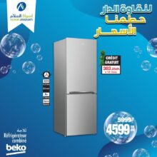 Soldes Aswak Assalam Réfrigérateur combiné BEKO 4599Dhs au lieu de 5999Dhs