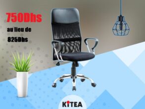 Soldes Kitea Fauteuil Président de la gamme ULYSSE 750Dhs au lieu de 825Dhs