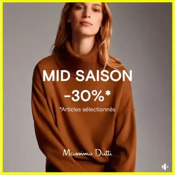 Promo Massimo Dutti Maroc Spéciale Mid Season Sales jusqu'à -30%