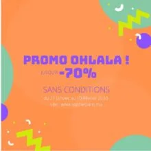 Promo OHLALA Sophie Paris Maroc sans conditions Jusqu'au -70% de remise