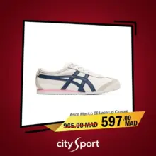 Soldes City Sport Maroc ASICS MEXICO 66 Lace UP Closure 597Dhs au lieu de 965Dhs