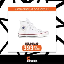 Soldes Courir Maroc Converse CT AS Core HI 393Dhs au lieu de 655Dhs