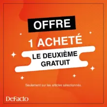 Super Offre DeFacto Maroc Un acheté le deuxième gratuit sur les articles sélectionnés