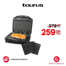 Soldes Electroplanet GRILL À PANINI TAURUS 3 EN 1 MIAMI PREMIUM 259Dhs au lieu de 379Dhs