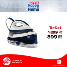 Soldes Electroplanet CENTRALE VAPEUR TEFAL 899Dhs au lieu de 1299Dhs