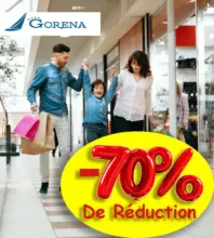 Soldes La 2ème démarque est lancée chez GORENA Jusqu'à 70% de réduction