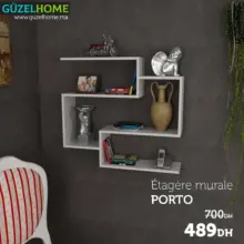 Soldes GuzelHome Étagère murale PORTO 489Dhs au lieu de 700Dhs