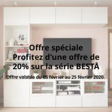 Offre Spéciale Ikea Maroc -20% sur la Série BESTA Jusqu'au 25 Février 2020