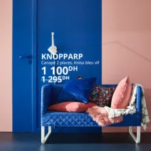 Soldes Ikea Maroc Canapé 2 places KNOPPARP 1100Dhs au lieu de 1295Dhs