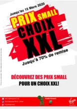 Catalogue Virgin Megastore Maroc Prix SMALL Choix XLL Jusqu'au 15 Mars 2020