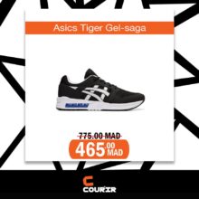 Soldes Courir Maroc ASICS Tiger GEL-SAGA 465Dhs au lieu de 775Dhs