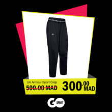 Soldes GO Sport Maroc UNDER ARMOUR Sport Crop 300Dhs au lieu de 500Dhs