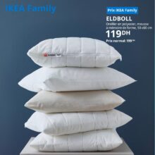 Soldes Ikea Maroc Oreiller en polyester ELDBOLL 119Dhs au lieu de 199Dhs