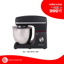 Promo Electroplanet Petrin ELEXIA 1000W Inox 999Dhs au lieu de 1499Dhs