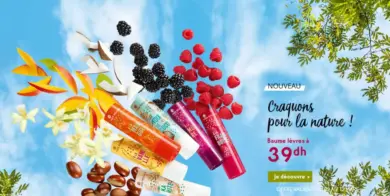 Offre Mars 2020 chez Yves Rocher Maroc Baume lèvres à 39Dhs