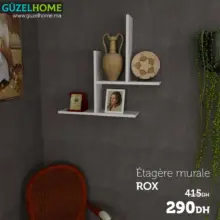 Promo GuzelHome Étagère mural ROX 290Dhs au lieu de 415Dhs