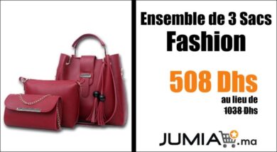 Promo Jumia Ensemble de 3 Sacs Fashion pour femme 508Dhs au lieu de 1038Dhs