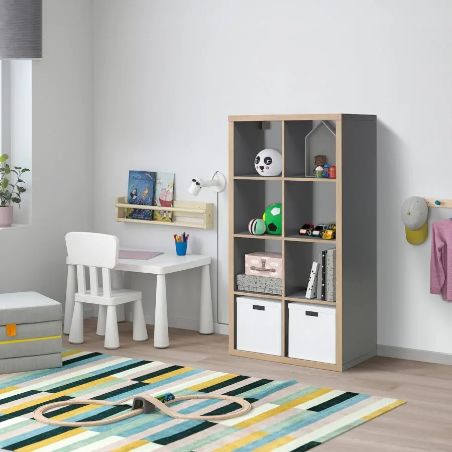 Soldes Ikea Maroc Étagère gris effet bois KALLAX 625Dhs au lieu de 849Dhs