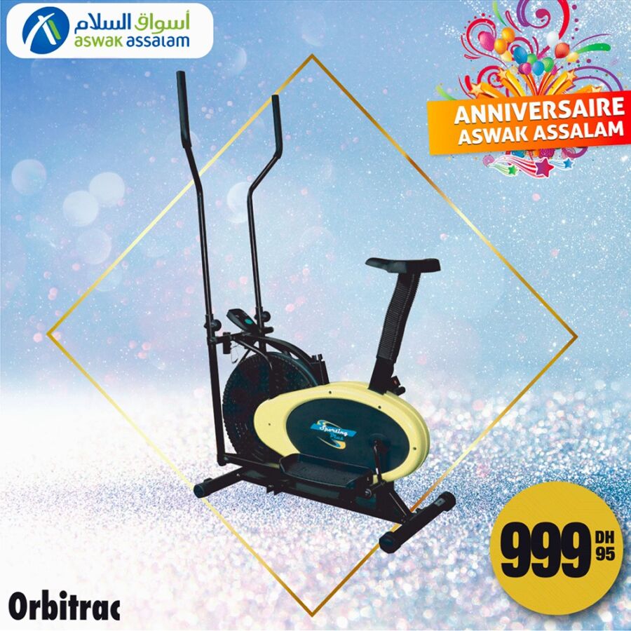 Offres Anniversaire chez Aswak Assalam Vélo de sport maison à 999Dhs