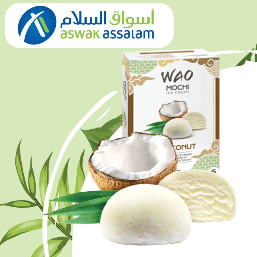 Offres chez Aswak Assalam Lot de 6 boîtes WOA mochis glacé 119Dhs