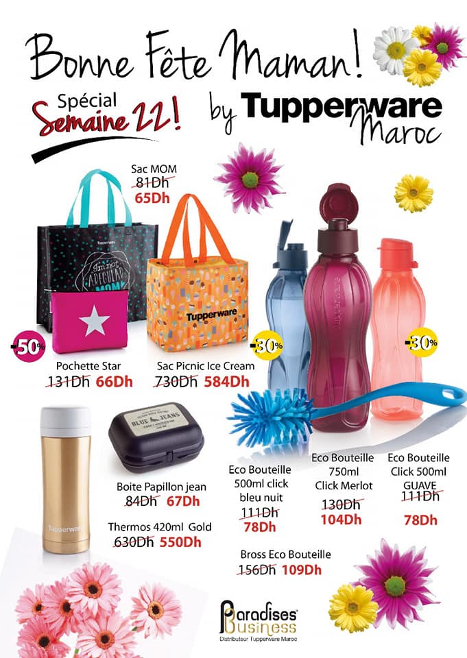 Catalogue Tupperware Maroc Fête des Maman Semaine 22 Jusqu'au 6 Juin 2021