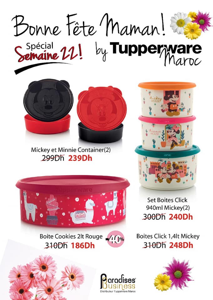 Catalogue Tupperware Maroc Fête des Maman Semaine 22 Jusqu'au 6 Juin 2021