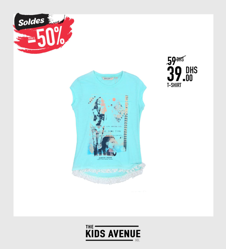 Soldes Kids Avenue MH T-shirt pour fille 39Dhs au lieu de 59Dhs