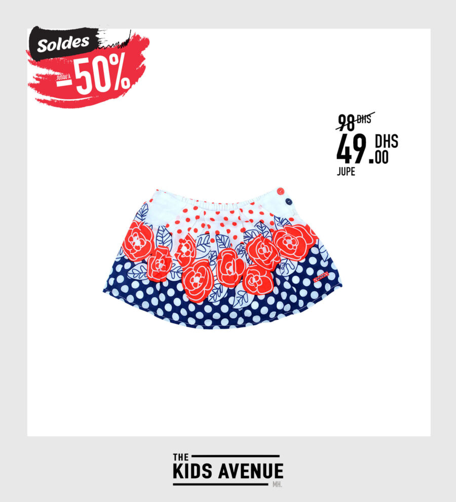 Soldes chez Kids Avenue Jupe pour fille 49Dhs au lieu de 98Dhs