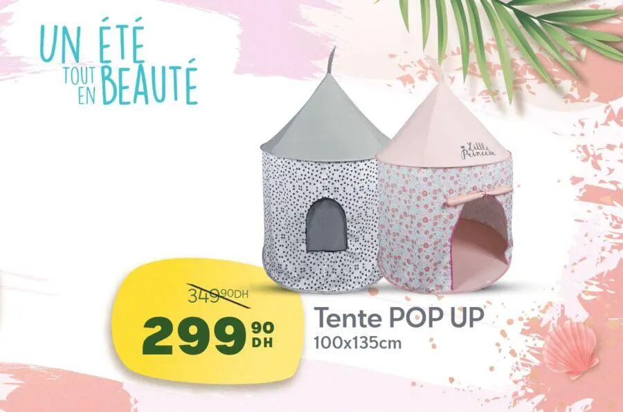 Soldes chez Aswak Assalam Tente POP UP 100x135cm 299Dhs au lieu de 349Dhs