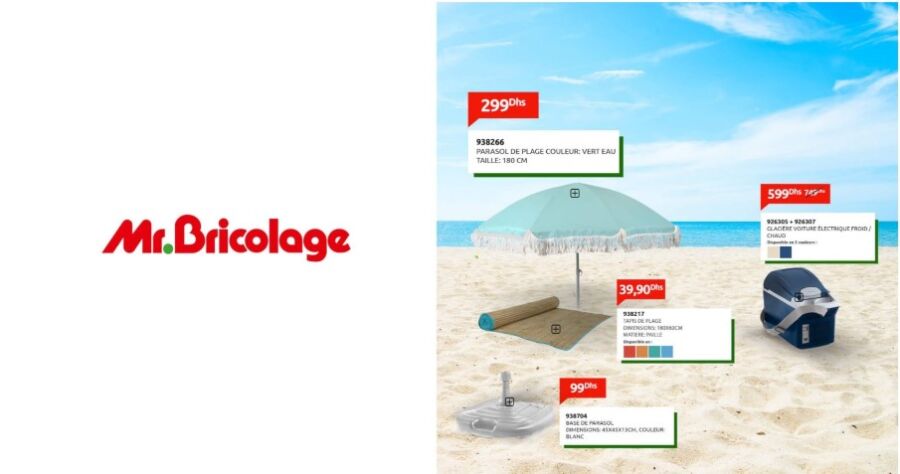 Catalogue Mr Bricolage Maroc Spécial Camping et plage édition juillet 2021