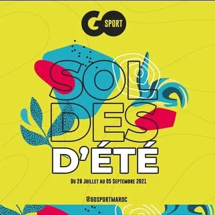 Soldes d'été chez Go Sport Maroc du 28 juillet au 5 septembre 2021