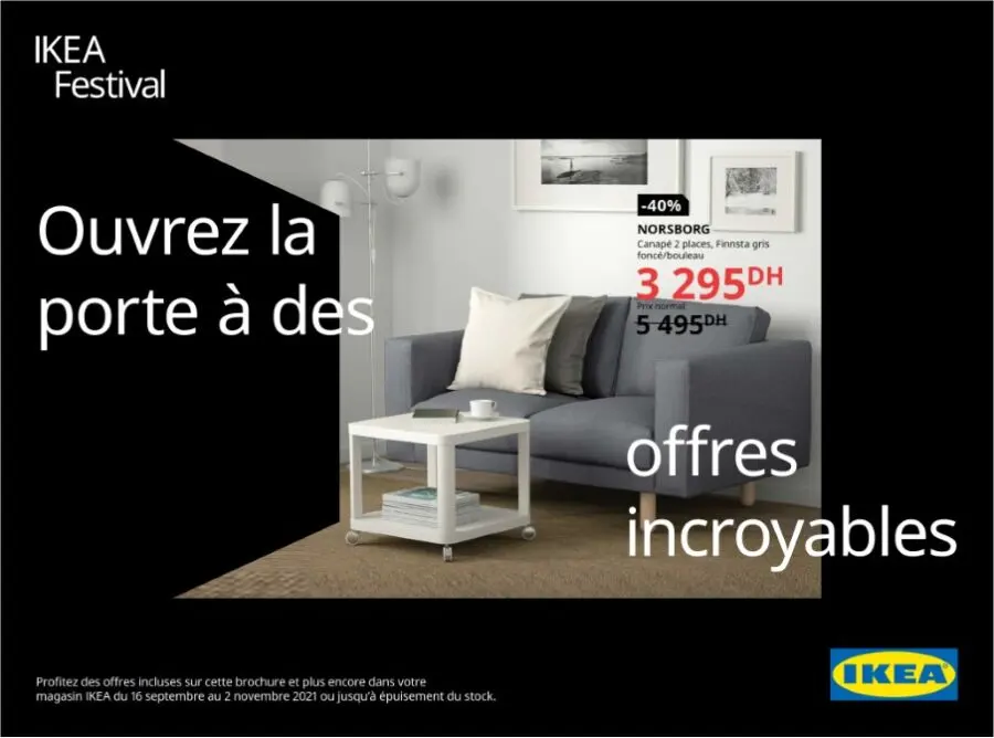 Catalogue Ikea Spécial Festival du 16 septembre au 2 novembre 2021