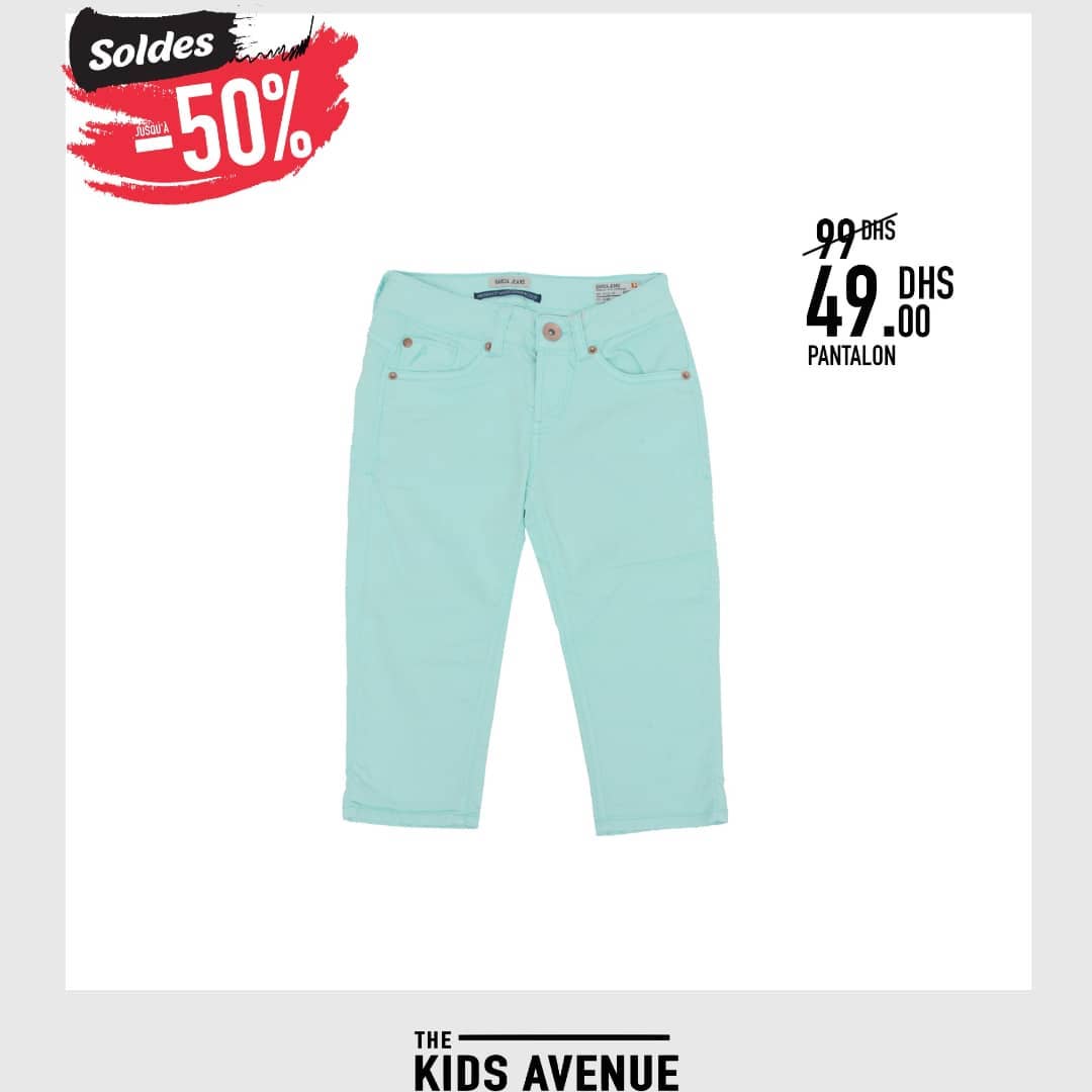 Soldes Kids Avenue MH Pantalon pour fille 49Dhs au lieu de 99Dhs