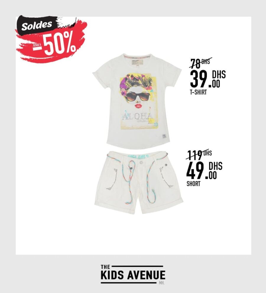 Soldes Kids Avenue MH Ensemble pour fille 88Dhs au lieu de 197Dhs