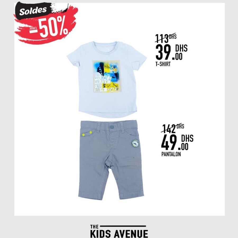 Soldes Kids Avenue MH Ensemble pour garçon 88Dhs au lieu de 255Dhs