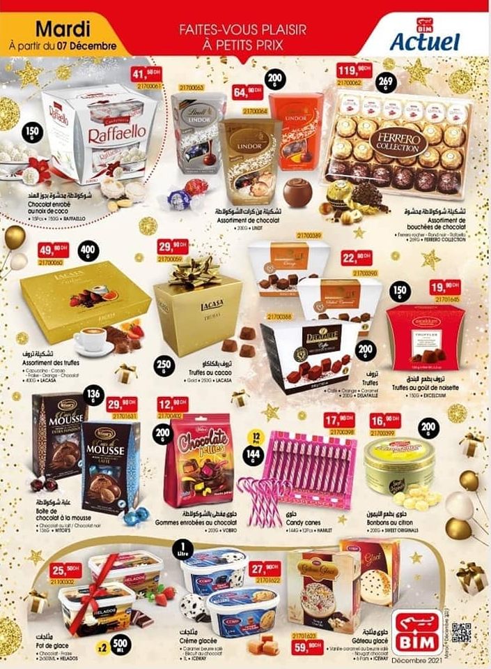 Catalogue Bim Maroc Spécial Chocolats du Mardi 7 décembre 2021