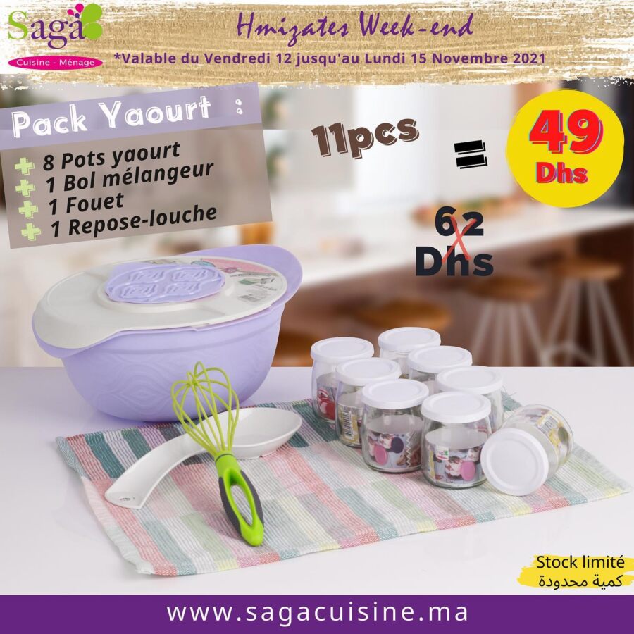 Catalogue du Week-end Saga Cuisine valable du 12 au 15 novembre 2021